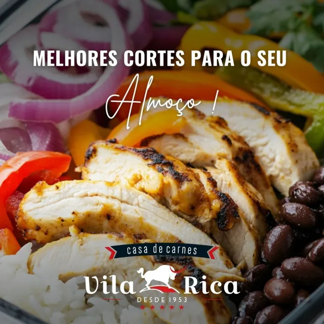 Frango grelhado com legumes para o almoço