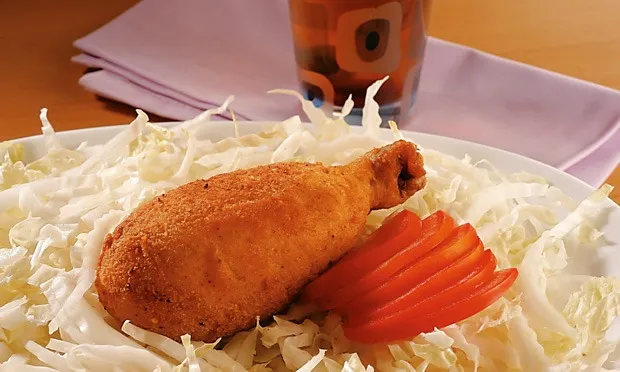 Coxa de frango empanada